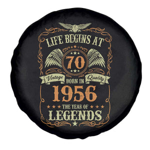 70th Birthday Spare Tire Cover Life Begins At 70 Born In 1956 The Year Of Legends TS11 Print Your Wear