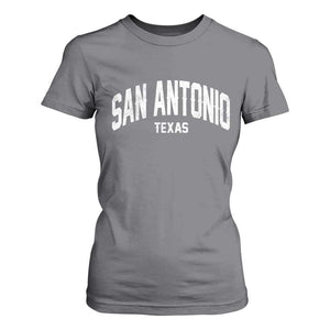 San Antonio Texas TX Vintage T Shirt For Women TS11 Charcoal Print Your Wear