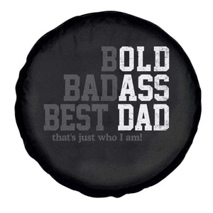 Bold Badass Best Dad Spare Tire Cover Funny Old Ass Father Gag Gift TS11 Print Your Wear