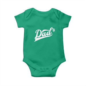 Dad Of Three Baby Onesie Funny Daddy 3 Promoted for The Second Time TS11 Irish Green Print Your Wear