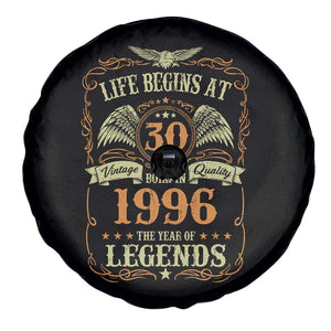 30th Birthday Spare Tire Cover Life Begins At 30 Born In 1996 The Year Of Legends TS11 Print Your Wear