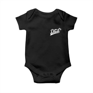 Dad Of Three Baby Onesie Funny Daddy Cubed Promoted for The Third Time TS11 Black Print Your Wear