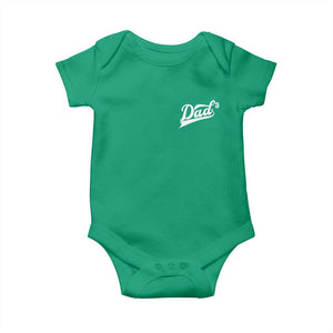 Dad Of Three Baby Onesie Funny Daddy Cubed Promoted for The Third Time TS11 Irish Green Print Your Wear