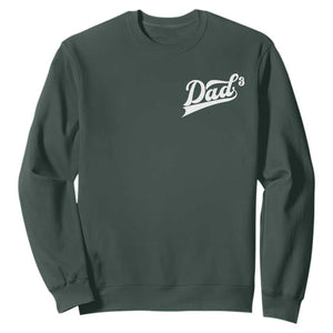 Dad Of Three Sweatshirt Funny Daddy Cubed Promoted for The Third Time TS11 Dark Forest Green Print Your Wear