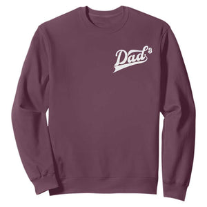 Dad Of Three Sweatshirt Funny Daddy Cubed Promoted for The Third Time TS11 Maroon Print Your Wear