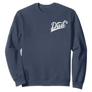 Dad Of Three Sweatshirt Funny Daddy Cubed Promoted for The Third Time TS11 Navy Print Your Wear