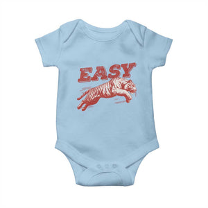 Easy Tiger Baby Onesie Vintage Distressed Tiger Trendy Grunge Indie Boho TS11 Light Blue Print Your Wear