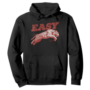 Easy Tiger Hoodie Vintage Distressed Tiger Trendy Grunge Indie Boho TS11 Black Print Your Wear
