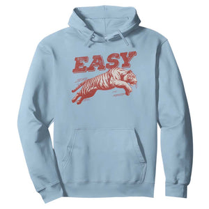 Easy Tiger Hoodie Vintage Distressed Tiger Trendy Grunge Indie Boho TS11 Light Blue Print Your Wear
