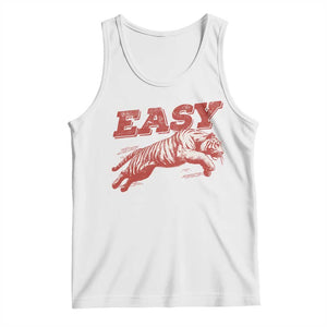 Easy Tiger Tank Top Vintage Distressed Tiger Trendy Grunge Indie Boho TS11 White Print Your Wear