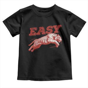Easy Tiger Toddler T Shirt Vintage Distressed Tiger Trendy Grunge Indie Boho TS11 Black Print Your Wear