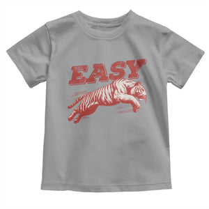 Easy Tiger Toddler T Shirt Vintage Distressed Tiger Trendy Grunge Indie Boho TS11 Sport Gray Print Your Wear