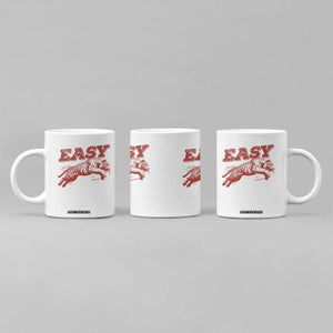 Easy Tiger Coffee Mug Vintage Distressed Tiger Trendy Grunge Indie Boho TS11 Print Your Wear