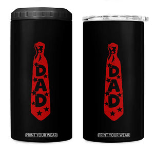 Dad Tie Star Music Lover Fathers Day 4 in 1 Can Cooler Tumbler TS11 One Size: 16 oz Black Print Your Wear