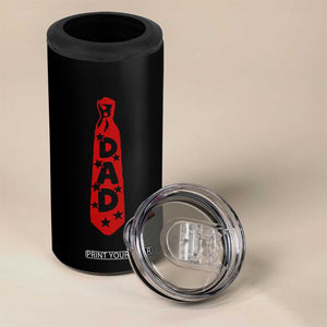 Dad Tie Star Music Lover Fathers Day 4 in 1 Can Cooler Tumbler TS11 Print Your Wear