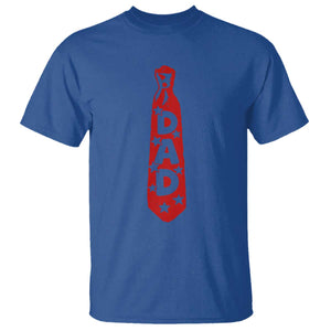 Dad Tie Star Music Lover Fathers Day T Shirt TS11 Royal Blue Print Your Wear