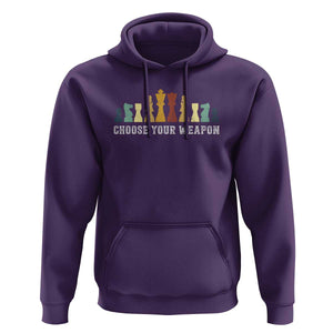 Chess Lover Hoodie Choose Your Weapon Retro Vintage TS11 Purple Print Your Wear