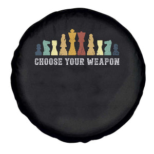 Chess Lover Spare Tire Cover Choose Your Weapon Retro Vintage
