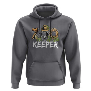 Zookeeper Hoodie Animals Cute Zoo Wildlife Lover TS11 Charcoal Print Your Wear
