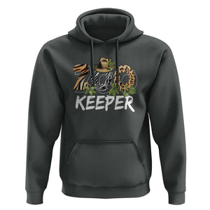 Zookeeper Hoodie Animals Cute Zoo Wildlife Lover TS11 Dark Heather Print Your Wear