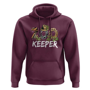 Zookeeper Hoodie Animals Cute Zoo Wildlife Lover TS11 Maroon Print Your Wear