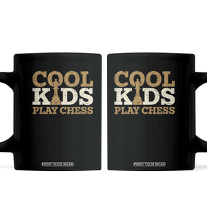Chess Lover Coffee Mug Cool Kids Play Chess Vintage King