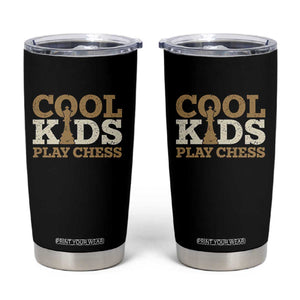 Chess Lover Tumbler Cup Cool Kids Play Chess Vintage King