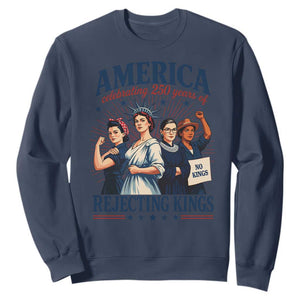 America Celebrating 250 Years Of Rejecting Kings 4th of July Sweatshirt