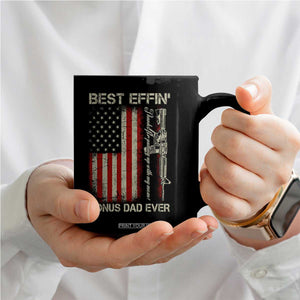 Best Effin Bonus Dad Ever Coffee Mug Step Dad Fathers Day Vintage American Flag TS11 Print Your Wear