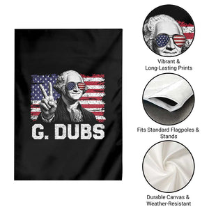 G Dubs George Washington Funny 4th Of July Garden Flag Vintage American Flag