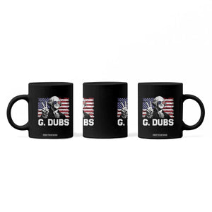 G Dubs George Washington Funny 4th Of July Coffee Mug Vintage American Flag