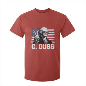 G Dubs George Washington Funny 4th Of July T Shirt For Kid Vintage American Flag