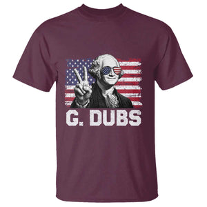 G Dubs George Washington Funny 4th Of July T Shirt Vintage American Flag