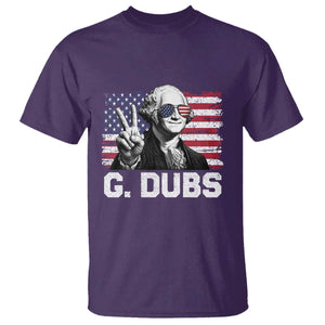 G Dubs George Washington Funny 4th Of July T Shirt Vintage American Flag