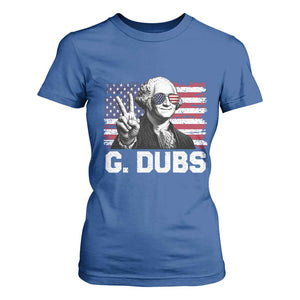 G Dubs George Washington Funny 4th Of July T Shirt For Women Vintage American Flag