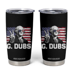 G Dubs George Washington Funny 4th Of July Tumbler Cup Vintage American Flag