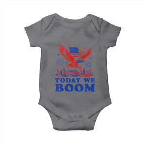 Today We Boom 4th of July Bald Eagle Fireworks Baby Onesie