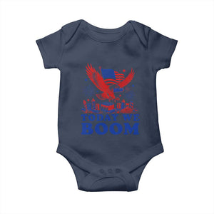 Today We Boom 4th of July Bald Eagle Fireworks Baby Onesie