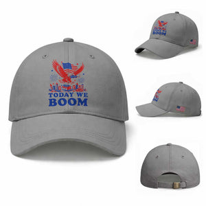 Today We Boom 4th of July Bald Eagle Fireworks Baseball Cap