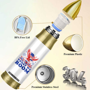 Today We Boom 4th of July Bald Eagle Fireworks Bullet Tumbler