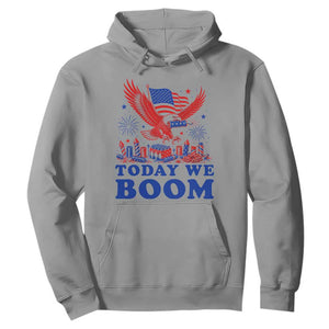 Today We Boom 4th of July Bald Eagle Fireworks Hoodie