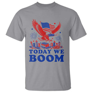 Today We Boom 4th of July Bald Eagle Fireworks T Shirt