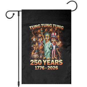 Tung Tung Tung Sahur 250 Years American Garden Flag Funny Brainrot Meme 4th of July