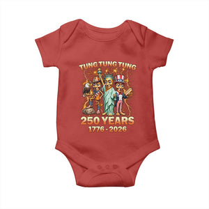 Tung Tung Tung Sahur 250 Years American Baby Onesie Funny Brainrot Meme 4th of July
