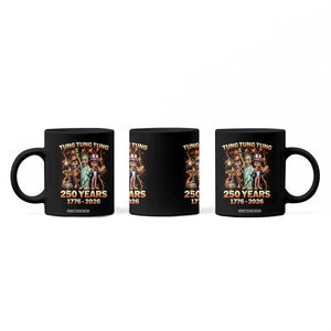 Tung Tung Tung Sahur 250 Years American Coffee Mug Funny Brainrot Meme 4th of July