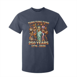 Tung Tung Tung Sahur 250 Years American T Shirt For Kid Funny Brainrot Meme 4th of July