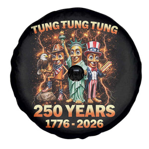 Tung Tung Tung Sahur 250 Years American Spare Tire Cover Funny Brainrot Meme 4th of July