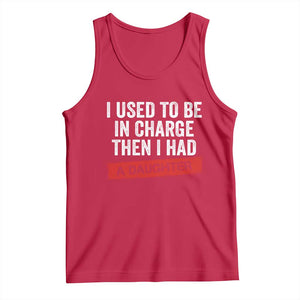 I Used To Be In Charge Then I Had A Daughter Tank Top Funny Girl Dad Fathers Day