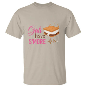 Funny Girls Have Smore Fun T Shirt Camping Food S'more TS11 Sand Print Your Wear