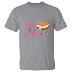 Funny Girls Have Smore Fun T Shirt Camping Food S'more TS11 Sport Gray Print Your Wear